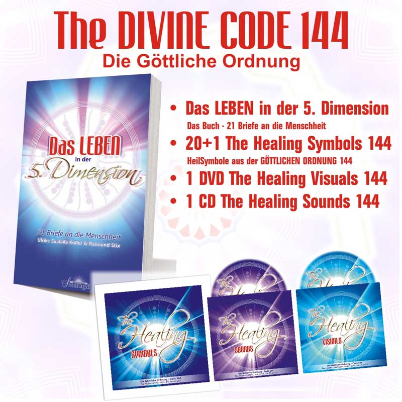 The DIVINE Code 144 • The Healing Symbols, Sounds &amp; Visuals und das Buch